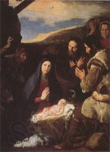 Jusepe de Ribera The Adoration of the Shepherds (mk05) Spain oil painting art
